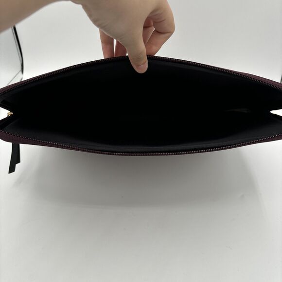 Kate Spade Burgundy Red Protective Laptop Zip Closure Padded‎ Sleeve Bag 13.5” - Picture 11 of 14